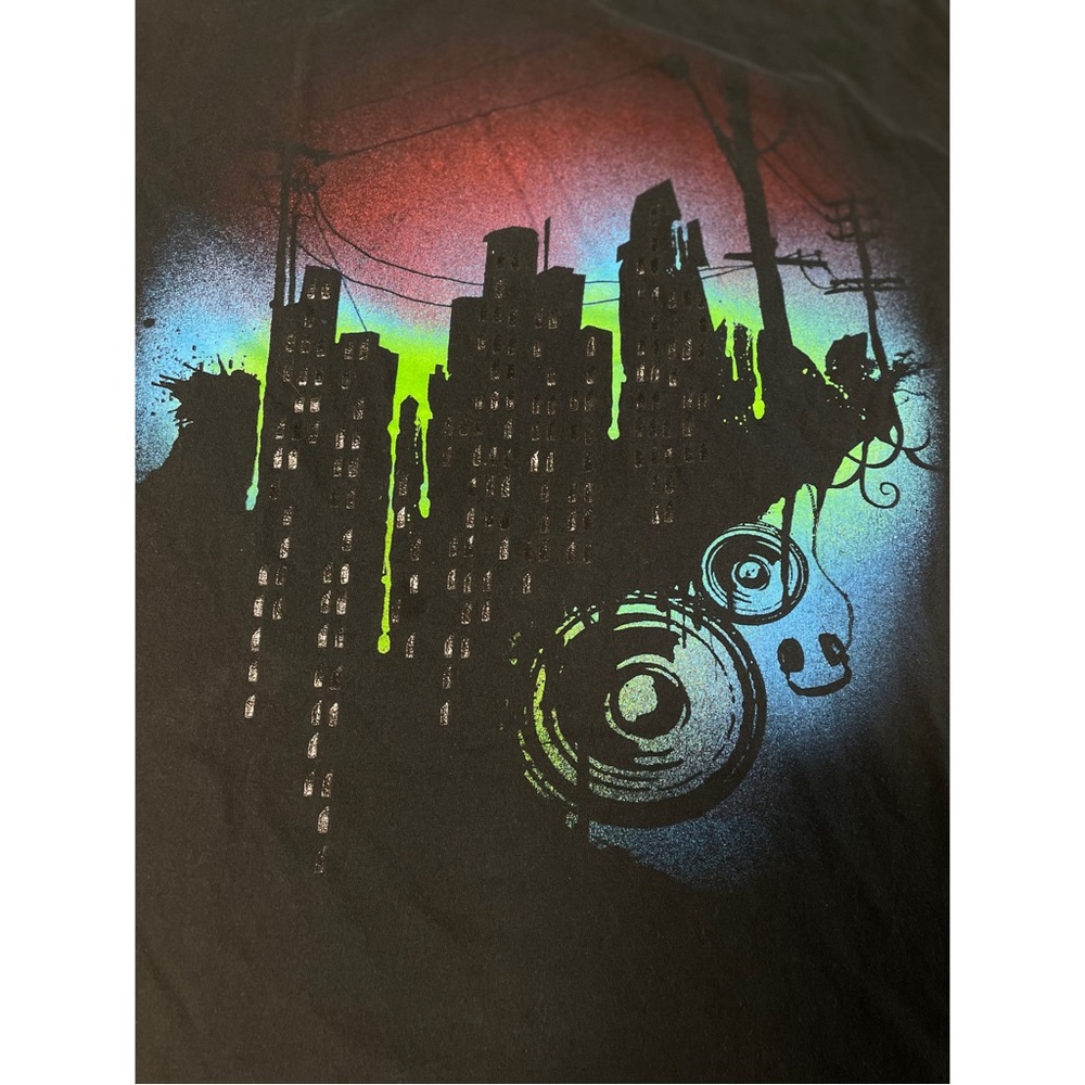 Men's MAD Engine Crewneck Graphic T-Shirt Black Size XL - Picture 2 of 3
